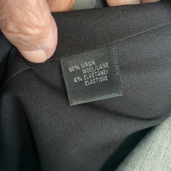 Lafayette 148 Gray Virgin Wool 2 Button Blazer Size 8 Office School Classic Twee - Picture 6 of 8